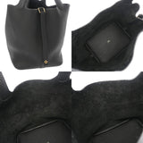 HERMES エルメス ピコタンロック MM ブラック B刻印(2023年頃) レディース トリヨンクレマンス ハンドバッグ Aランク 中古 銀蔵