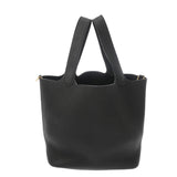 HERMES エルメス ピコタンロック MM ブラック B刻印(2023年頃) レディース トリヨンクレマンス ハンドバッグ Aランク 中古 銀蔵