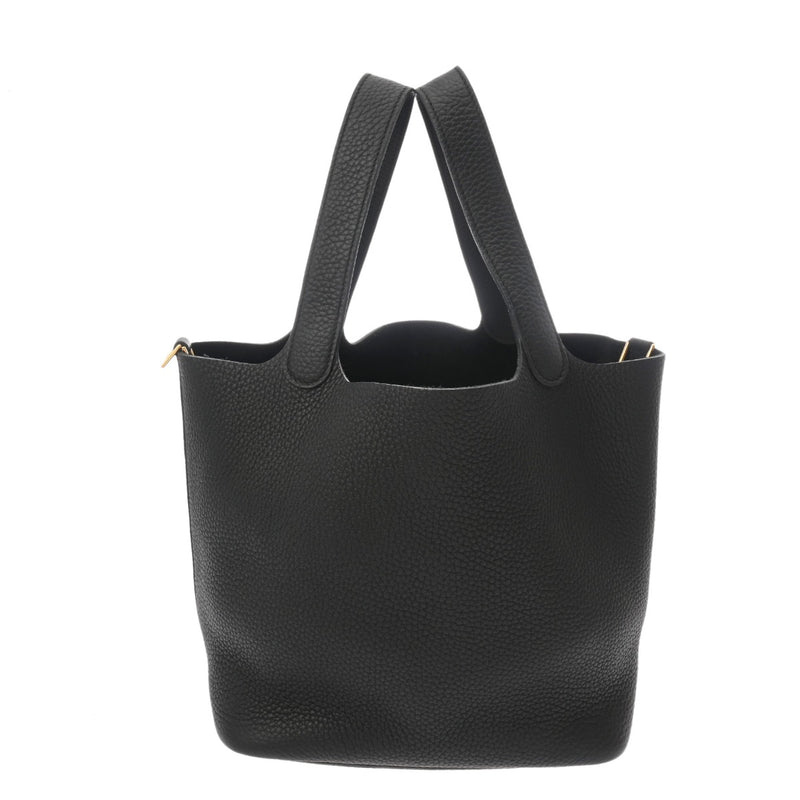 HERMES エルメス ピコタンロック MM ブラック B刻印(2023年頃) レディース トリヨンクレマンス ハンドバッグ Aランク 中古 銀蔵