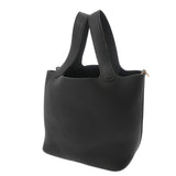 HERMES エルメス ピコタンロック MM ブラック B刻印(2023年頃) レディース トリヨンクレマンス ハンドバッグ Aランク 中古 銀蔵