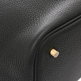 HERMES エルメス ピコタンロック MM ブラック B刻印(2023年頃) レディース トリヨンクレマンス ハンドバッグ Aランク 中古 銀蔵
