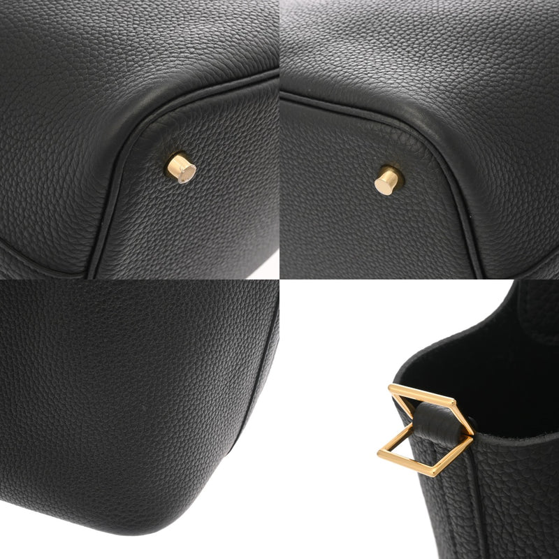 HERMES エルメス ピコタンロック MM ブラック B刻印(2023年頃) レディース トリヨンクレマンス ハンドバッグ Aランク 中古 銀蔵