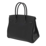 HERMES エルメス バーキン 30 ブラック A刻印(2017年頃) レディース トゴ ハンドバッグ Aランク 中古 銀蔵