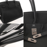 HERMES エルメス バーキン 30 ブラック A刻印(2017年頃) レディース トゴ ハンドバッグ Aランク 中古 銀蔵