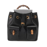 GUCCI グッチ バンブー リュックサック ブラック 702101 ユニセックス レザー リュック・デイパック Aランク 中古 銀蔵
