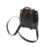 GUCCI グッチ バンブー リュックサック ブラック 702101 ユニセックス レザー リュック・デイパック Aランク 中古 銀蔵