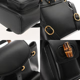 GUCCI グッチ バンブー リュックサック ブラック 702101 ユニセックス レザー リュック・デイパック Aランク 中古 銀蔵