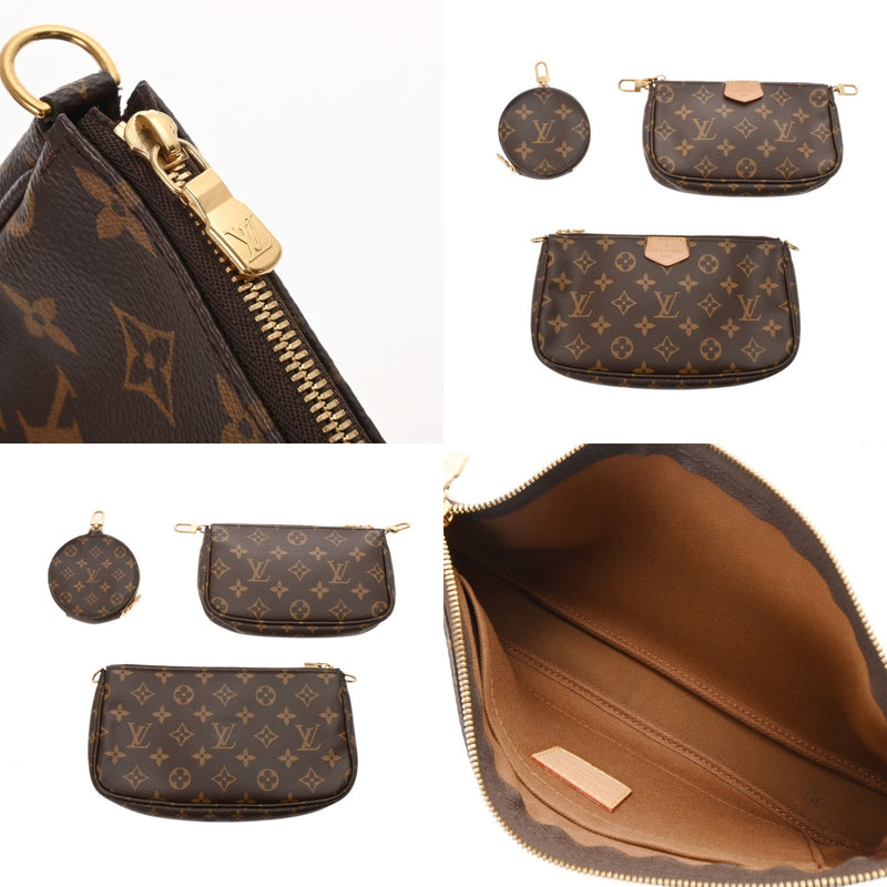 LOUIS VUITTON ルイヴィトン モノグラム ミュルティ ポシェットアクセソワール ローズクレール M44840 レディース モノグラムキャンバス ショルダーバッグ ABランク 中古 銀蔵