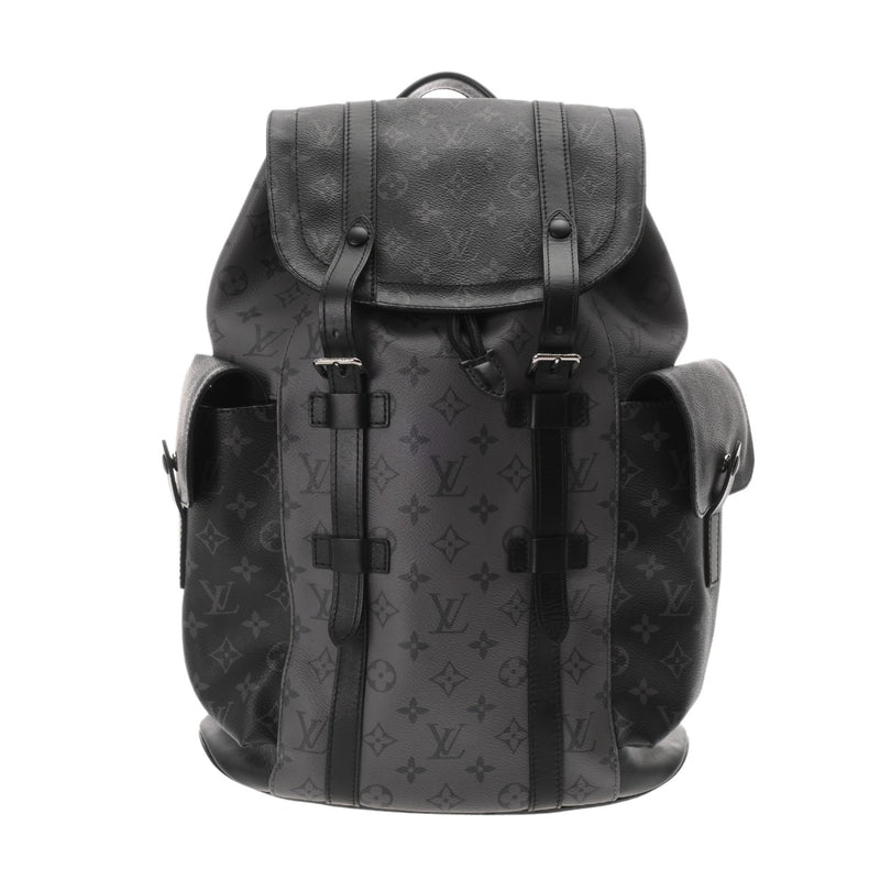 LOUIS VUITTON ルイヴィトン モノグラムエクリプス クリストファーPM ブラック M46331 メンズ モノグラムキャンバス リュック・デイパック Aランク 中古 銀蔵