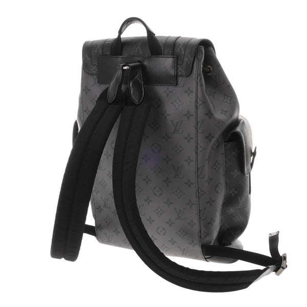 LOUIS VUITTON ルイヴィトン モノグラムエクリプス クリストファーPM ブラック M46331 メンズ モノグラムキャンバス リュック・デイパック Aランク 中古 銀蔵