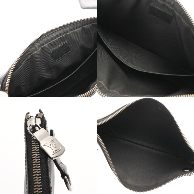 LOUIS VUITTON ルイヴィトン モノグラムエクリプス トリオメッセンジャー 黒/グレー M69443 メンズ モノグラムキャンバス ショルダーバッグ ABランク 中古 銀蔵