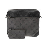 LOUIS VUITTON ルイヴィトン モノグラムエクリプス トリオメッセンジャー 黒/グレー M69443 メンズ モノグラムキャンバス ショルダーバッグ ABランク 中古 銀蔵