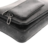LOUIS VUITTON ルイヴィトン モノグラムエクリプス トリオメッセンジャー 黒/グレー M69443 メンズ モノグラムキャンバス ショルダーバッグ ABランク 中古 銀蔵