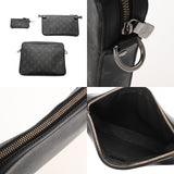 LOUIS VUITTON ルイヴィトン モノグラムエクリプス トリオメッセンジャー 黒/グレー M69443 メンズ モノグラムキャンバス ショルダーバッグ ABランク 中古 銀蔵