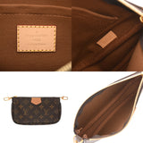 LOUIS VUITTON ルイヴィトン モノグラム ミュルティ ポシェット アクセソワール カーキ M44813 レディース モノグラムキャンバス ショルダーバッグ ABランク 中古 銀蔵