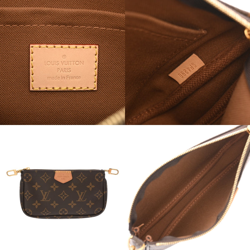 LOUIS VUITTON ルイヴィトン モノグラム ミュルティ ポシェット アクセソワール カーキ M44813 レディース モノグラムキャンバス ショルダーバッグ ABランク 中古 銀蔵