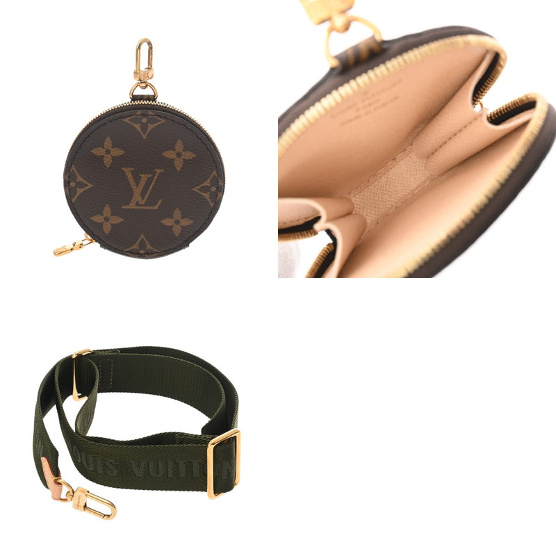 LOUIS VUITTON ルイヴィトン モノグラム ミュルティ ポシェット アクセソワール カーキ M44813 レディース モノグラムキャンバス ショルダーバッグ ABランク 中古 銀蔵
