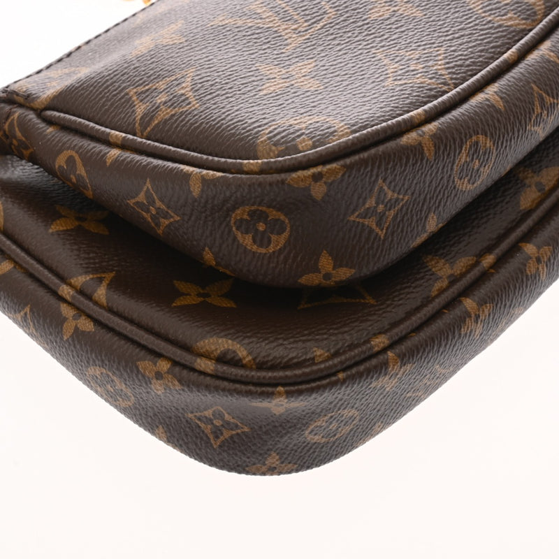 LOUIS VUITTON ルイヴィトン モノグラム ミュルティ ポシェット アクセソワール カーキ M44813 レディース モノグラムキャンバス ショルダーバッグ ABランク 中古 銀蔵