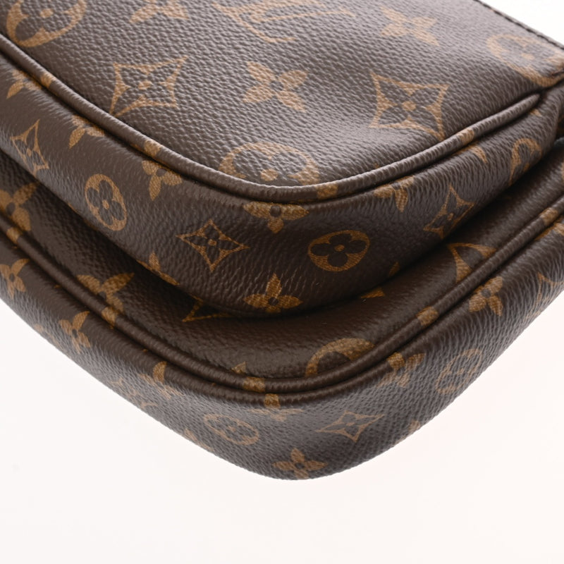 LOUIS VUITTON ルイヴィトン モノグラム ミュルティ ポシェット アクセソワール カーキ M44813 レディース モノグラムキャンバス ショルダーバッグ ABランク 中古 銀蔵
