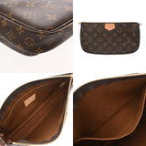 LOUIS VUITTON ルイヴィトン モノグラム ミュルティ ポシェット アクセソワール カーキ M44813 レディース モノグラムキャンバス ショルダーバッグ ABランク 中古 銀蔵