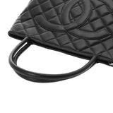 CHANEL シャネル 復刻トート ブラック A01804 レディース キャビアスキン トートバッグ ABランク 中古 銀蔵