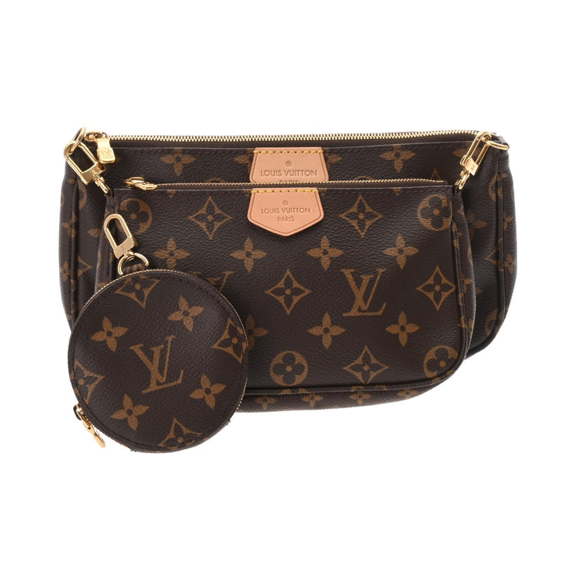 LOUIS VUITTON ルイヴィトン モノグラム ミュルティ ポシェットアクセソワール ローズクレール M44840 レディース モノグラムキャンバス ショルダーバッグ Aランク 中古 銀蔵