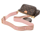 LOUIS VUITTON ルイヴィトン モノグラム ミュルティ ポシェットアクセソワール ローズクレール M44840 レディース モノグラムキャンバス ショルダーバッグ Aランク 中古 銀蔵
