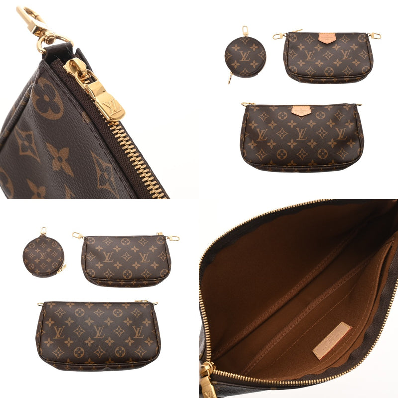 LOUIS VUITTON ルイヴィトン モノグラム ミュルティ ポシェットアクセソワール ローズクレール M44840 レディース モノグラムキャンバス ショルダーバッグ Aランク 中古 銀蔵