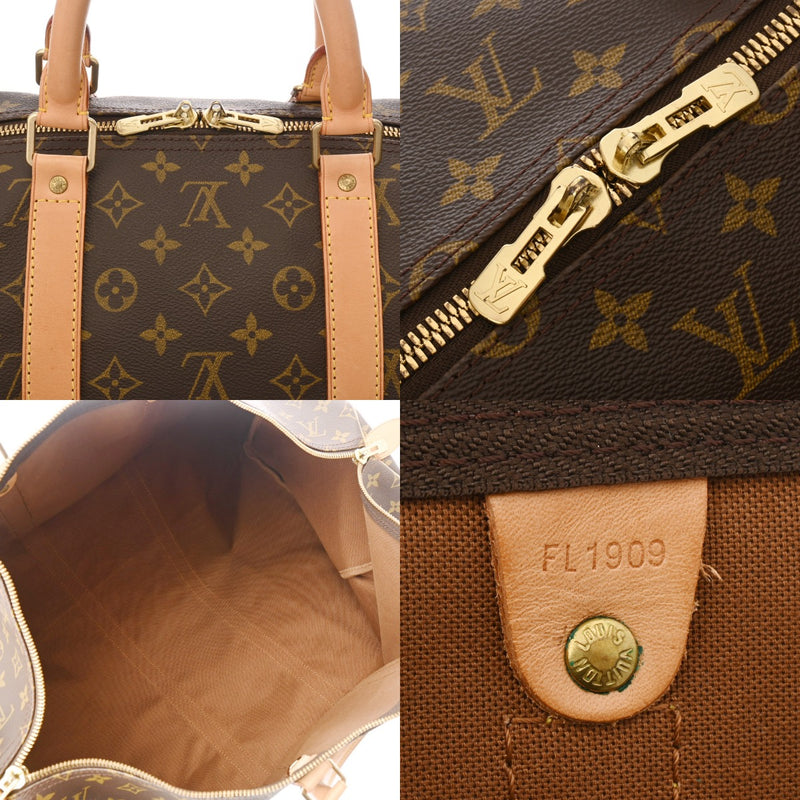 LOUIS VUITTON ルイヴィトン モノグラム キーポル 55  ブラウン M41424 ユニセックス モノグラムキャンバス ボストンバッグ ABランク 中古 銀蔵