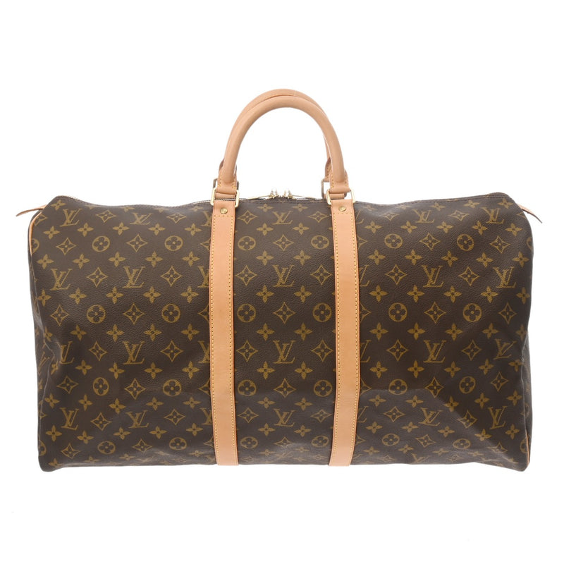 LOUIS VUITTON ルイヴィトン モノグラム キーポル 55  ブラウン M41424 ユニセックス モノグラムキャンバス ボストンバッグ ABランク 中古 銀蔵