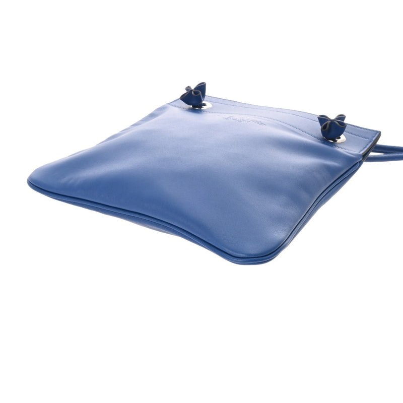 HERMES エルメス サックアリーヌ ミニ ブルーフランス U刻印(2022年頃) レディース スイフト ショルダーバッグ Aランク 中古 銀蔵