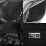 PRADA プラダ バッグパック  ブラック/グリーン ユニセックス ナイロン レザー リュック・デイパック ABランク 中古 銀蔵