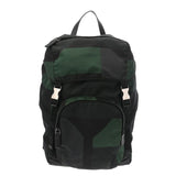 PRADA プラダ バッグパック  ブラック/グリーン ユニセックス ナイロン レザー リュック・デイパック ABランク 中古 銀蔵