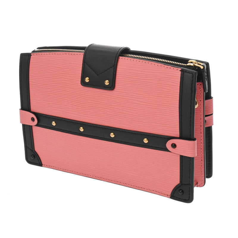 LOUIS VUITTON ルイヴィトン エピ トランククラッチ ローズ レディース レザー ショルダーバッグ ABランク 中古 銀蔵