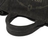 PRADA プラダ カナパ 2WAY トートバッグ ブラック 1BG642 レディース デニム ハンドバッグ ABランク 中古 銀蔵