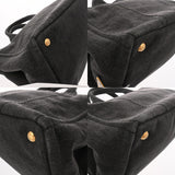 PRADA プラダ カナパ 2WAY トートバッグ ブラック 1BG642 レディース デニム ハンドバッグ ABランク 中古 銀蔵