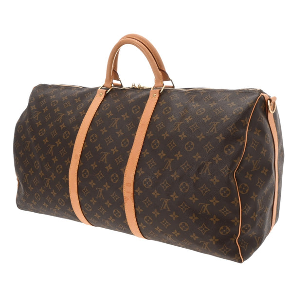 LOUIS VUITTON ルイヴィトン モノグラム キーポル バンドリエール 60 ブラウン M41412 ユニセックス モノグラムキャンバス ボストンバッグ ABランク 中古 銀蔵