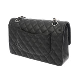 CHANEL シャネル マトラッセ チェーンショルダー 25cm Wフラップ ブラック A01112 レディース キャビアスキン ショルダーバッグ Aランク 中古 銀蔵