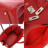 HERMES エルメス バーキン 35 ルージュカザック □P刻印(2012年頃) ユニセックス ヴォーエプソン ハンドバッグ Aランク 中古 銀蔵