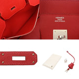 HERMES エルメス バーキン 35 ルージュカザック □P刻印(2012年頃) ユニセックス ヴォーエプソン ハンドバッグ Aランク 中古 銀蔵