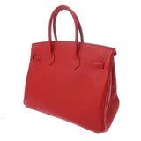 HERMES エルメス バーキン 35 ルージュカザック □P刻印(2012年頃) ユニセックス ヴォーエプソン ハンドバッグ Aランク 中古 銀蔵