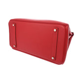 HERMES エルメス バーキン 35 ルージュカザック □P刻印(2012年頃) ユニセックス ヴォーエプソン ハンドバッグ Aランク 中古 銀蔵