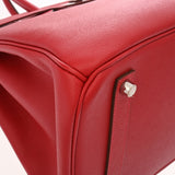HERMES エルメス バーキン 35 ルージュカザック □P刻印(2012年頃) ユニセックス ヴォーエプソン ハンドバッグ Aランク 中古 銀蔵