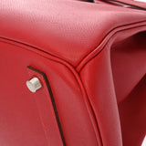 HERMES エルメス バーキン 35 ルージュカザック □P刻印(2012年頃) ユニセックス ヴォーエプソン ハンドバッグ Aランク 中古 銀蔵