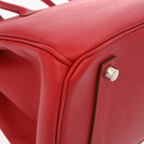 HERMES エルメス バーキン 35 ルージュカザック □P刻印(2012年頃) ユニセックス ヴォーエプソン ハンドバッグ Aランク 中古 銀蔵