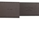 LOUIS VUITTON ルイヴィトン ユタ サンチュール イニシャル サイズ85 ダークブラウン アンティーク調ゴールド金具 M6902 メンズ レザー ベルト Aランク 中古 銀蔵