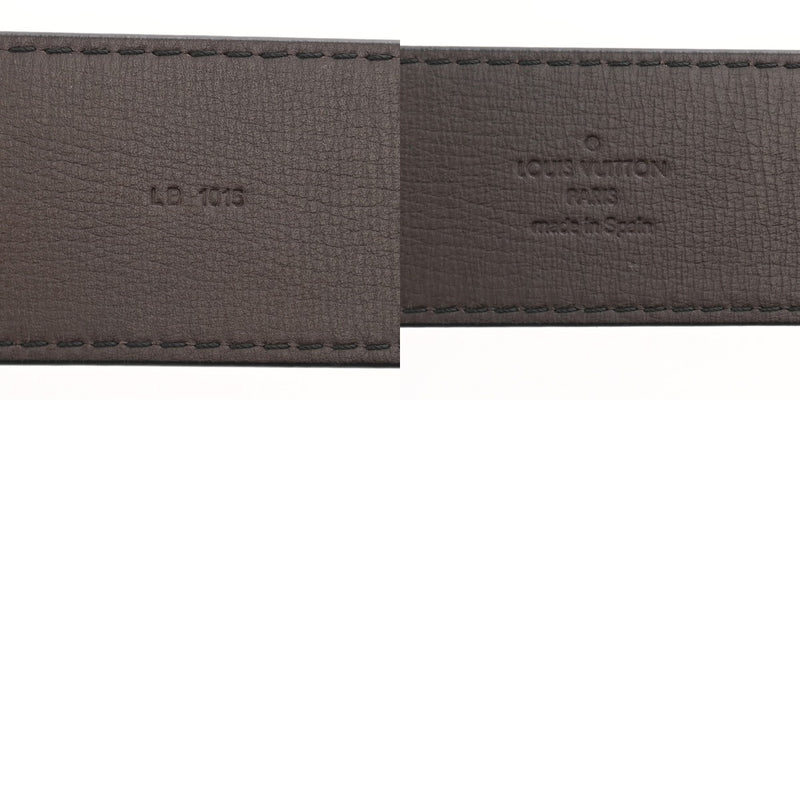 LOUIS VUITTON ルイヴィトン ユタ サンチュール イニシャル サイズ85 ダークブラウン アンティーク調ゴールド金具 M6902 メンズ レザー ベルト Aランク 中古 銀蔵