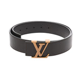 LOUIS VUITTON ルイヴィトン ユタ サンチュール イニシャル サイズ85 ダークブラウン アンティーク調ゴールド金具 M6902 メンズ レザー ベルト Aランク 中古 銀蔵