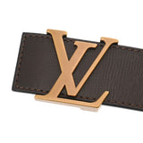 LOUIS VUITTON ルイヴィトン ユタ サンチュール イニシャル サイズ85 ダークブラウン アンティーク調ゴールド金具 M6902 メンズ レザー ベルト Aランク 中古 銀蔵