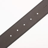 LOUIS VUITTON ルイヴィトン ユタ サンチュール イニシャル サイズ85 ダークブラウン アンティーク調ゴールド金具 M6902 メンズ レザー ベルト Aランク 中古 銀蔵